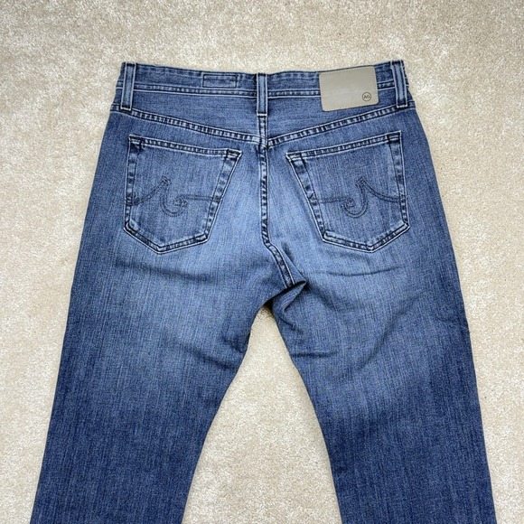 AG Adriano Goldschmied Everett Jeans Mens 30x34 Blue Denim 360 Slim Straight - Picture 7 of 14